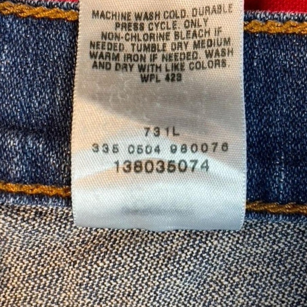 Vintage 90s LEVIS Mens (30x31) Red Tab Blue Denim Jeans (7Jr) Hong Kong - Picture 6 of 7